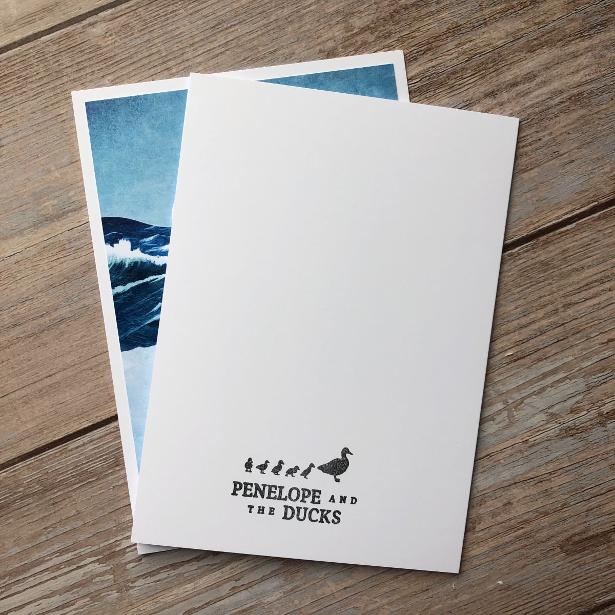 Reverse Side Ocean Whale Greeting Card