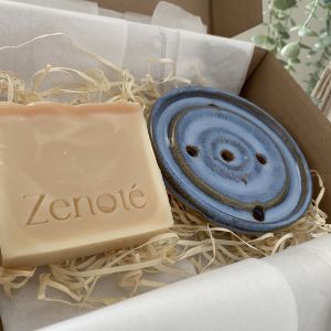 Handmade Ceramic Soap Dish & Soap Gift Set