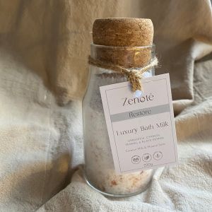 Restore Luxury Bath Milk In Glass Bottle With Cork Lid