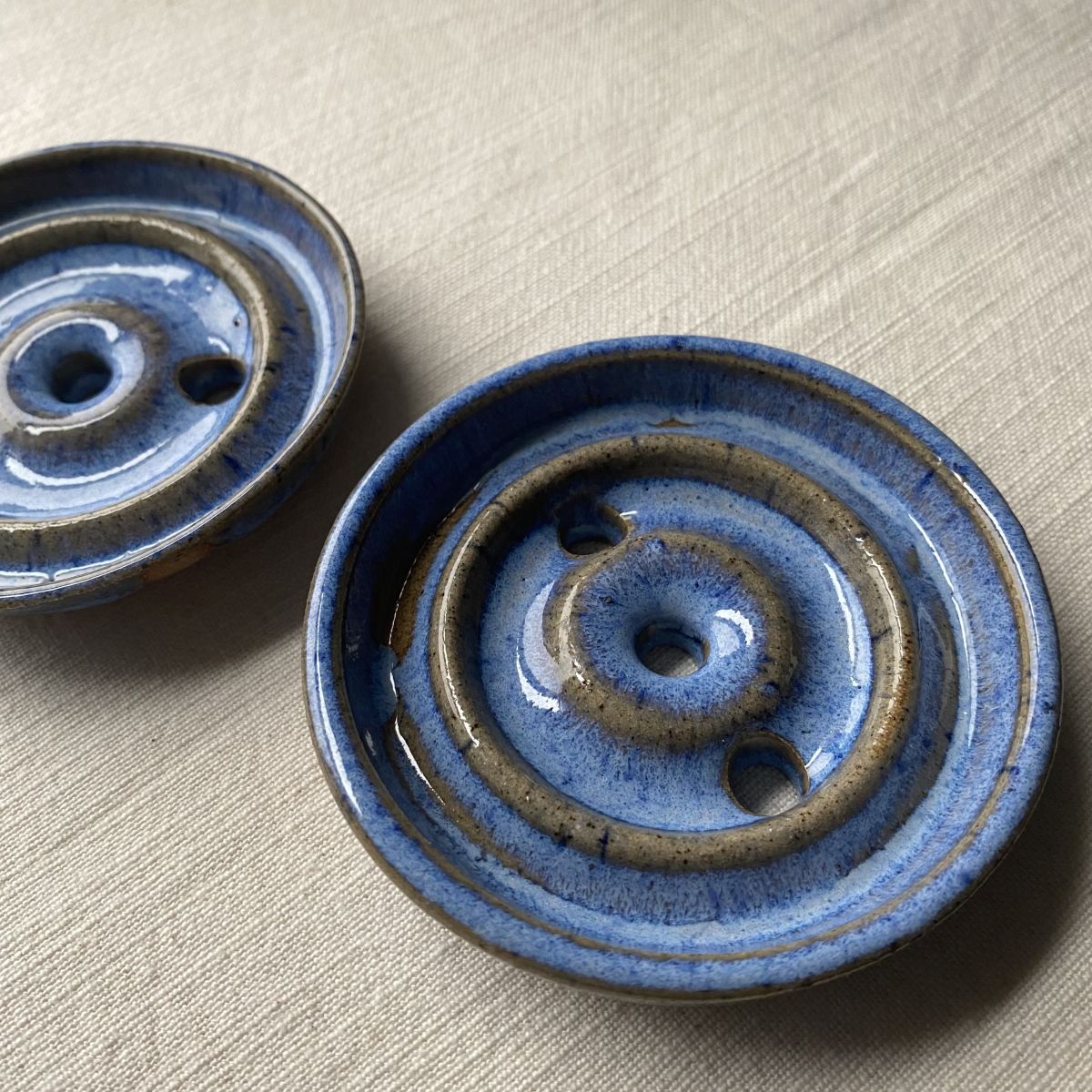 Blue Ceramic Soap Dish | Small